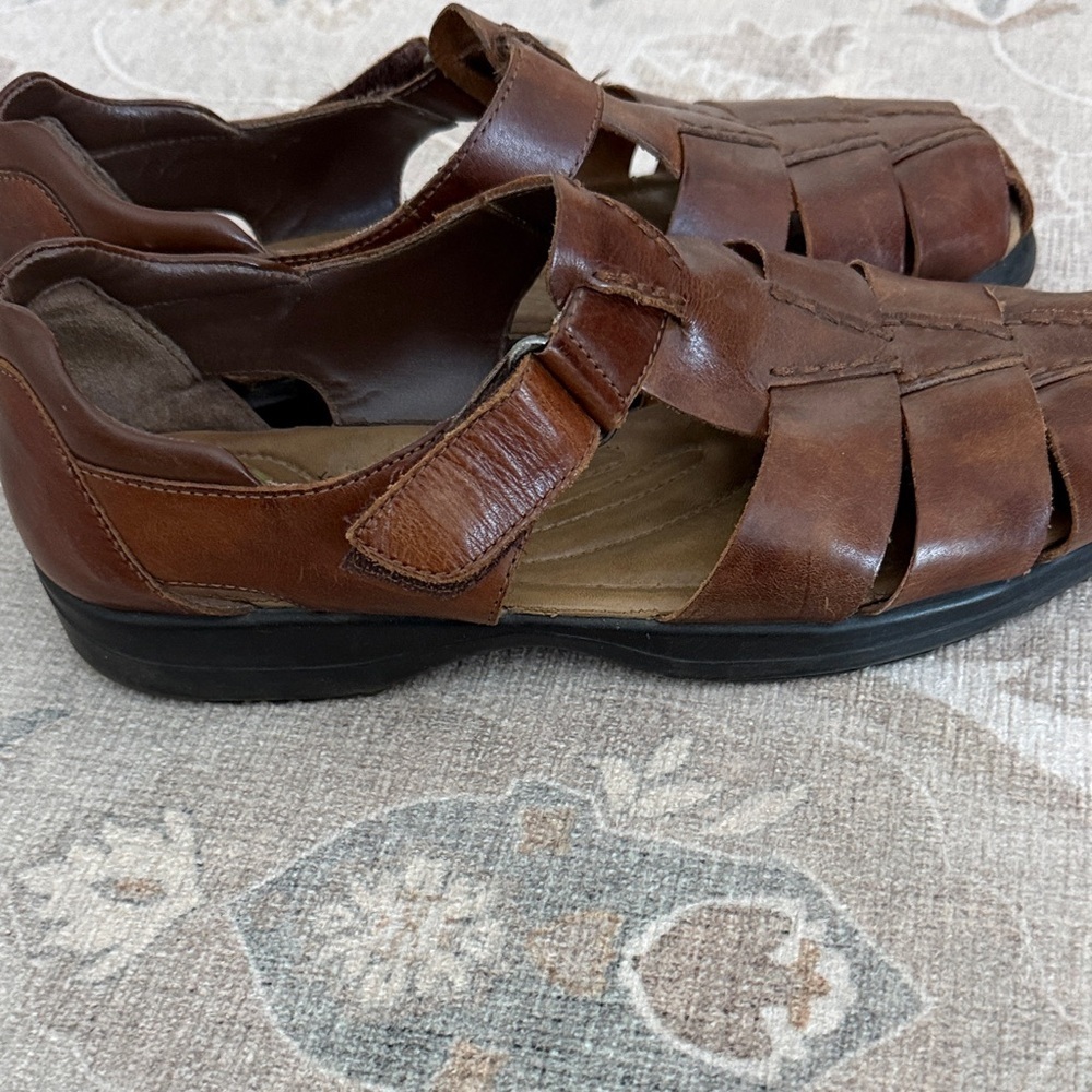 Earth Shoe Gelron 2090 Men Brown Sandals sz 11 - Picture 5 of 6